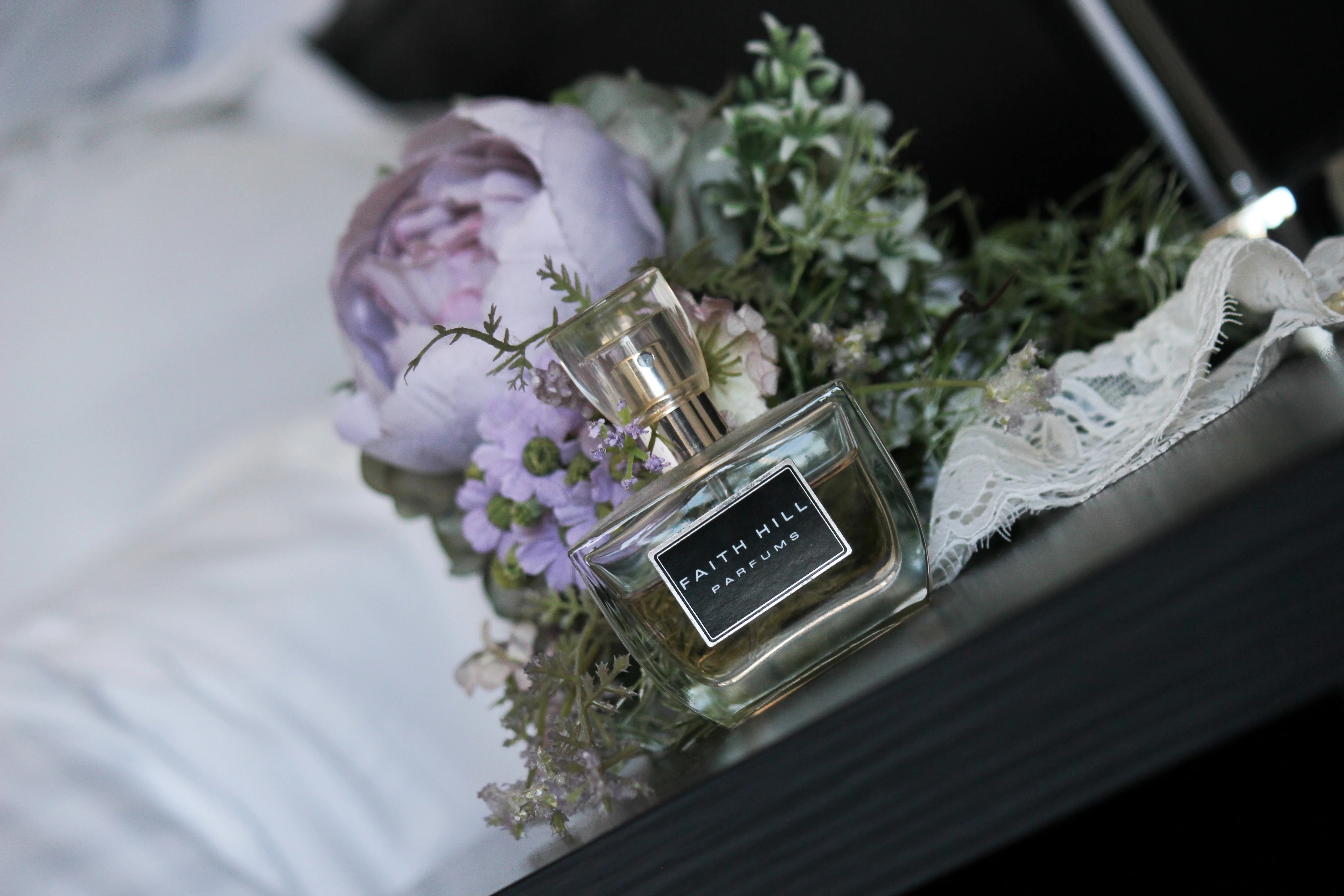 Wedding day bridal details